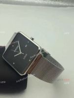 Japan Grade Rado Copy Watches Stainless Steel Black Face